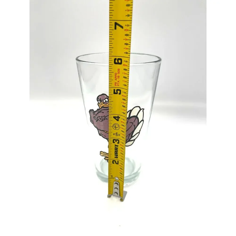 Virginia Tech Hokie Bird Ale Beer Glass 6